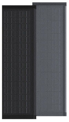 HJT CELLS 95W 100W 105W Chống thời tiết BIPV gạch mặt trời đen hình chữ nhật tấm mái nhà CE chứng nhận