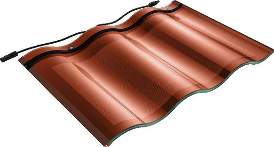 CELS CIGS 18W 25w BIPV Mặt trời kính hình chữ nhật gạch chống thời tiết Đen mặt trời gạch CE chứng nhận