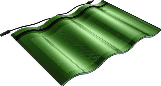 CELS CIGS 18 W kính thép đen hình chữ nhật BIPV gạch mặt trời UL liệt kê IP67 Dễ cài đặt