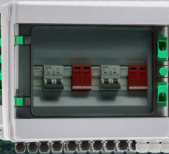 GYPV/2-1 DC Combiner Box 2 In 1 Out 20A/32A Điện chuyển mạch đầu ra tối đa với bộ ngắt mạch DC