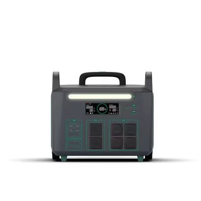 ATZ 3600W Trạm điện di động EU Multiple AC And DC Outputs 230VAC Thiết kế tay cầm hai bánh
