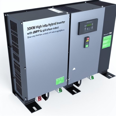 Biến tần lai 30kW 480V High-Leg Delta với MPPT kép và Đầu ra Pha chia cho Ứng dụng Công nghiệp