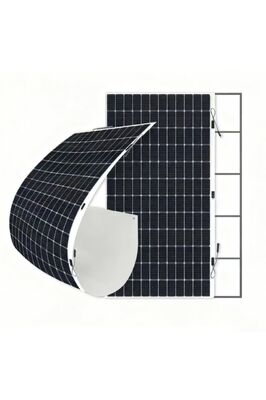 560W Semi-Flexible Solar Module - TOPCon Cell, Độ bền cao cho mái nhà thương mại tải trọng thấp