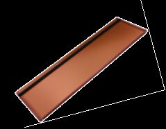 Lớp gạch mái nhà mặt trời đơn tinh thể màu đen có kích thước dài - Panel năng lượng cao 105W với hiệu quả 188W / m2