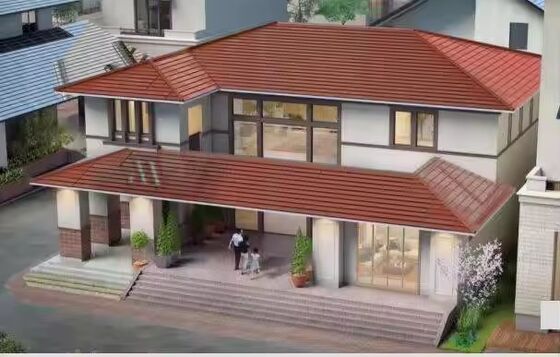 Lớp gạch mái nhà mặt trời đơn tinh thể màu đen có kích thước dài - Panel năng lượng cao 105W với hiệu quả 188W / m2